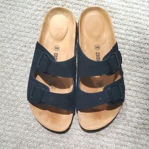 Birk Type Sandals Comfy 8 Black